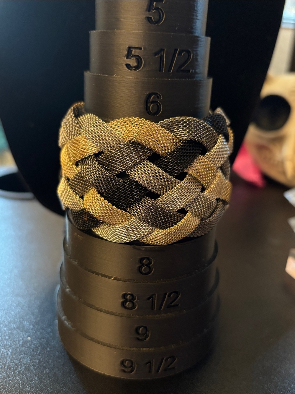 😻2/$20😻 Braided Metal Mesh Bracelet Cuff in Gold and Silver and Black